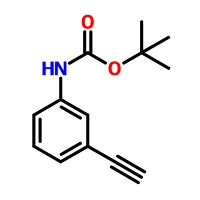 CAS:185619-66-3|Karbamik Asit, (3-etinilfenil)-, 1,1-dimetiletil Ester (9CI)